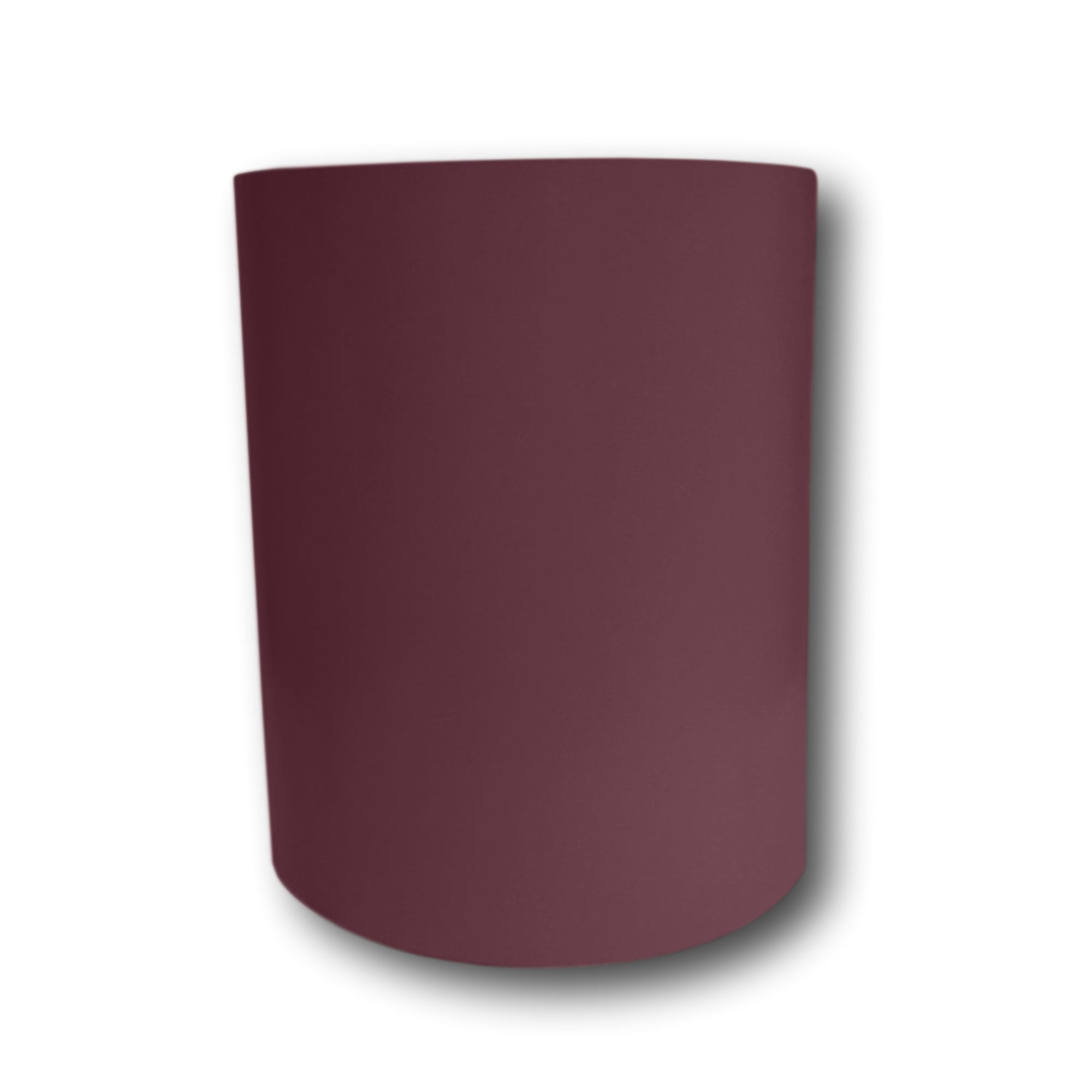 A roll of 22 Gauge Aluminum Flashing that is Burgundy in color.