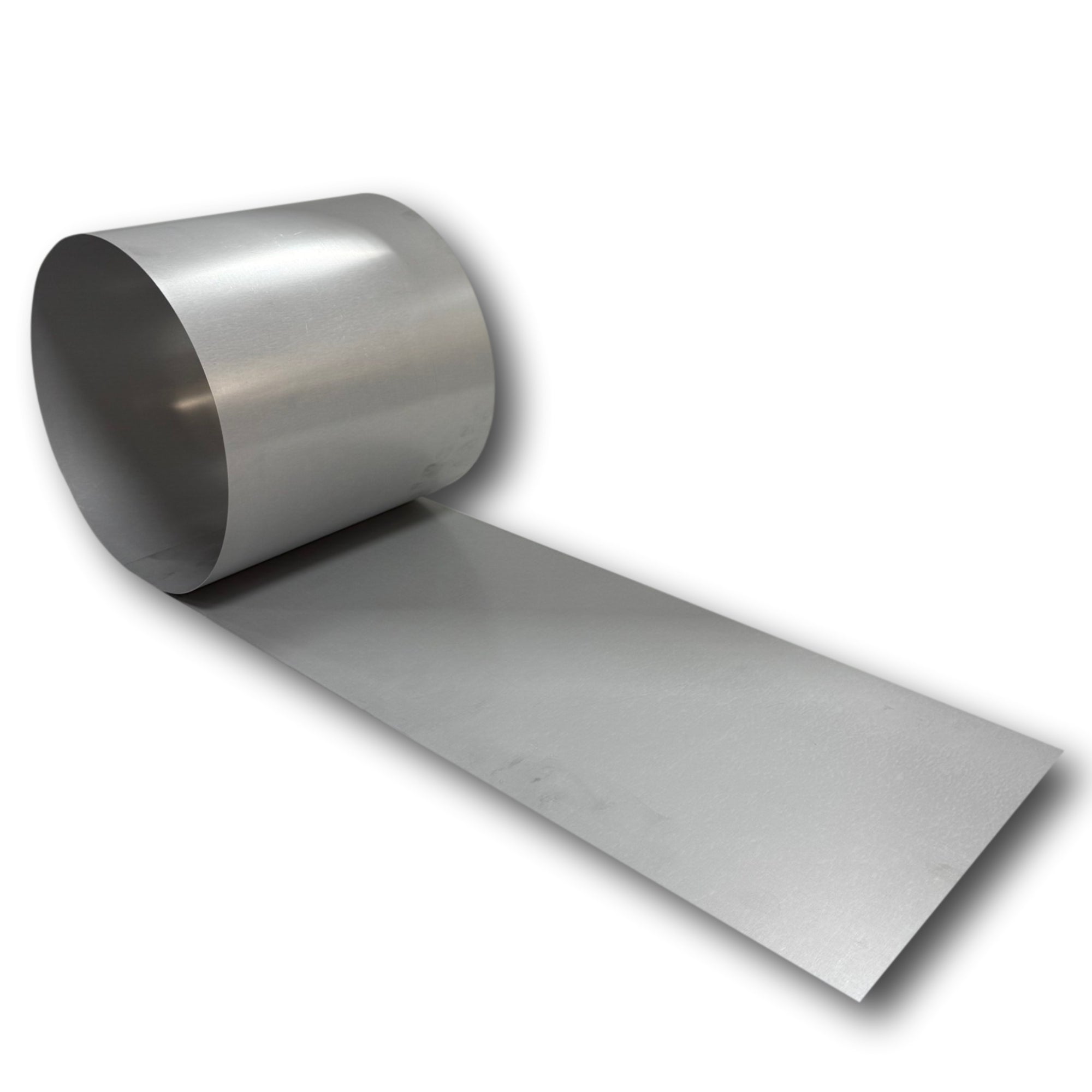 A roll of 26 Gauge Paintable Steel.