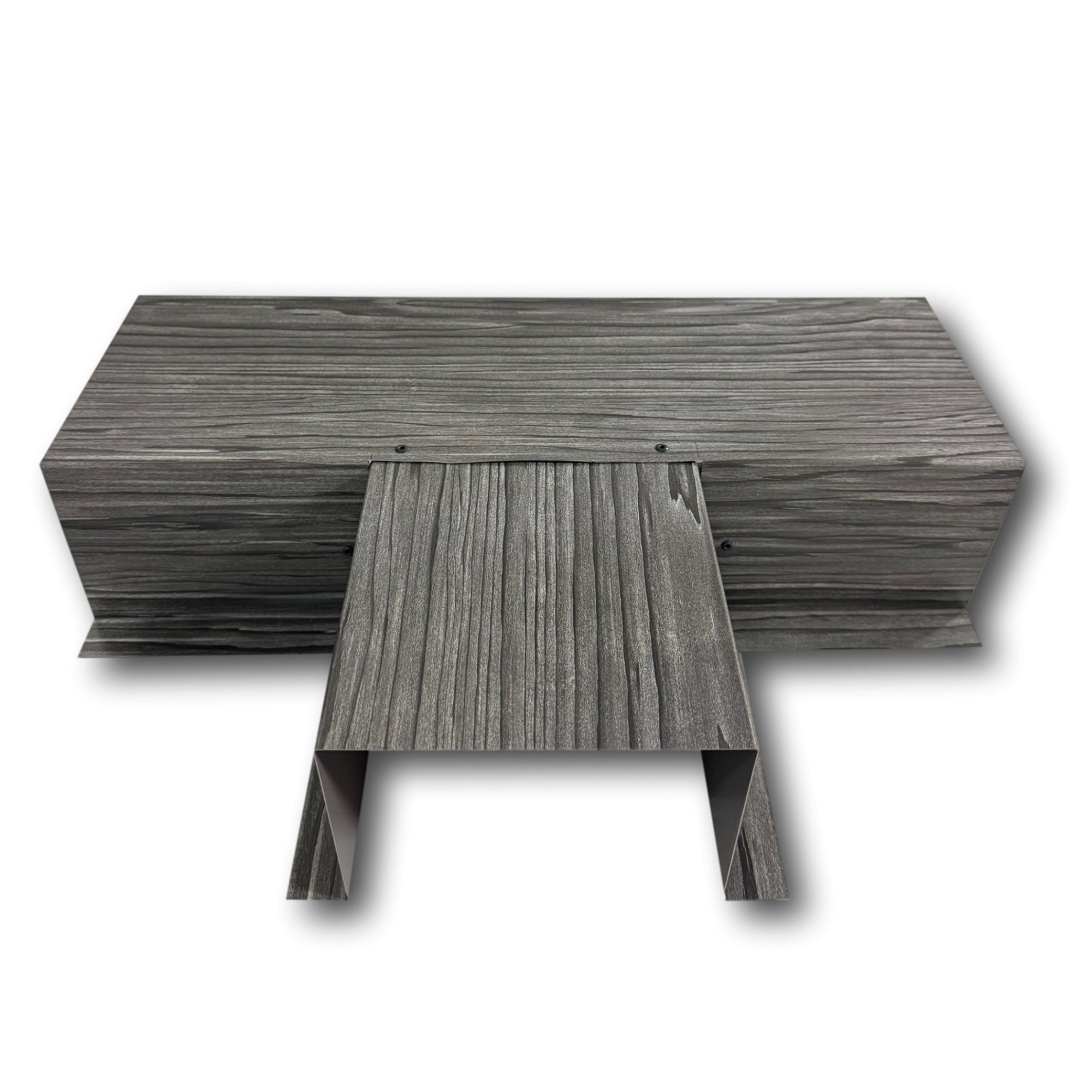 Woodgrain Series - 24 Gauge Painted Metal Line Set Cover Tee-Joint Connectors