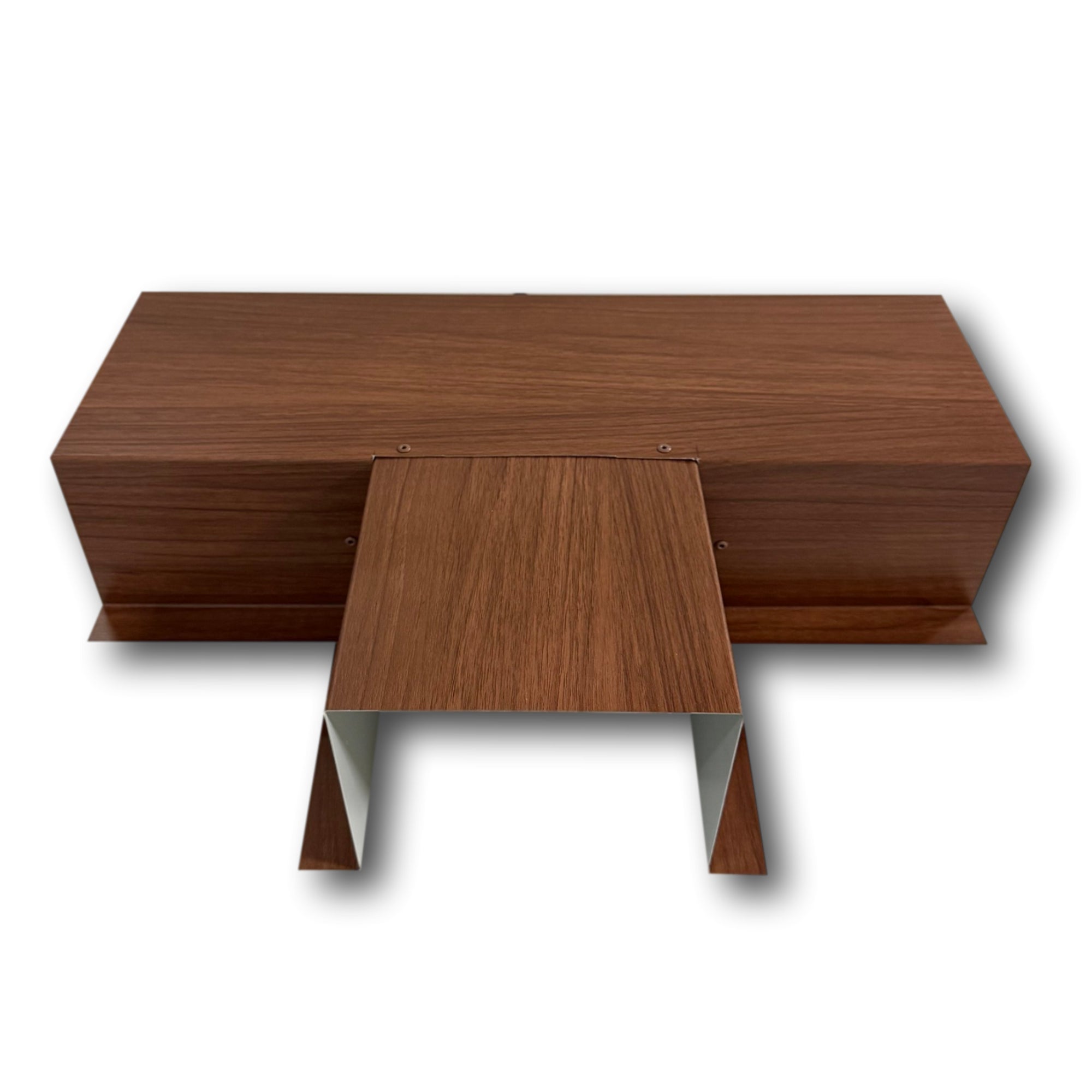 Woodgrain Series - 24 Gauge Painted Metal Line Set Cover Tee-Joint Connectors