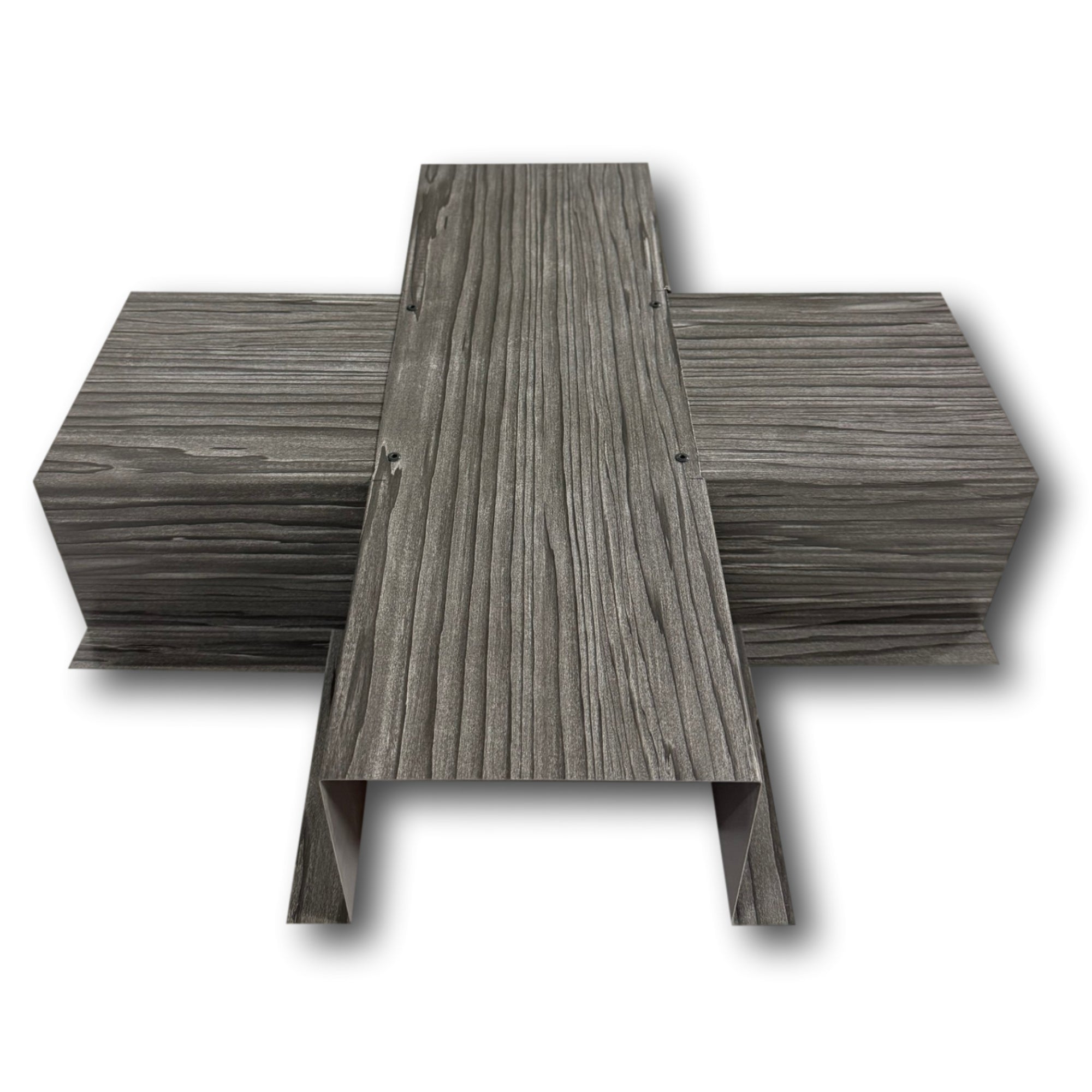 Woodgrain Series - 24 Gauge Painted Metal Line Set Cover Tee-Joint Connectors