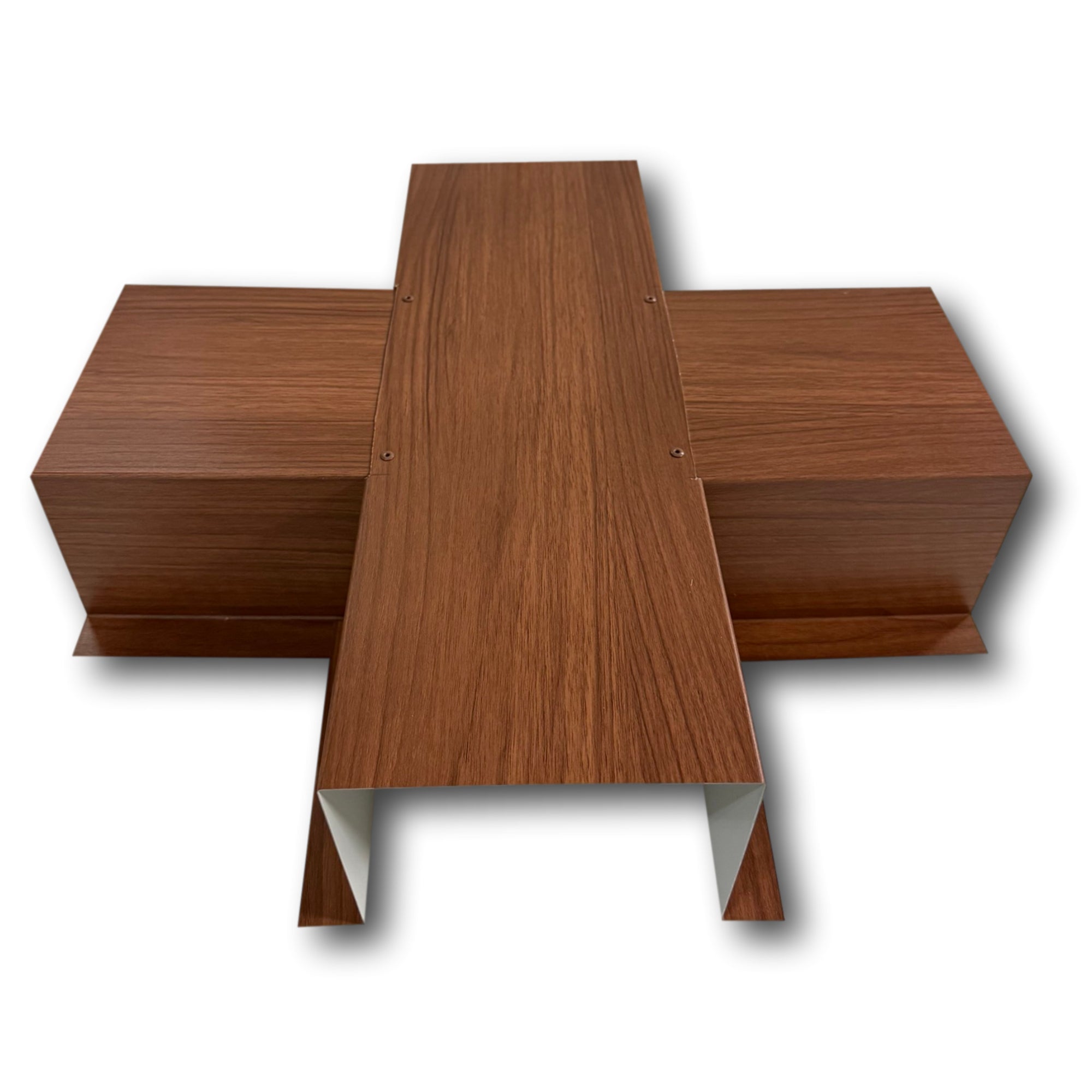 Woodgrain Series - 24 Gauge Painted Metal Line Set Cover Tee-Joint Connectors