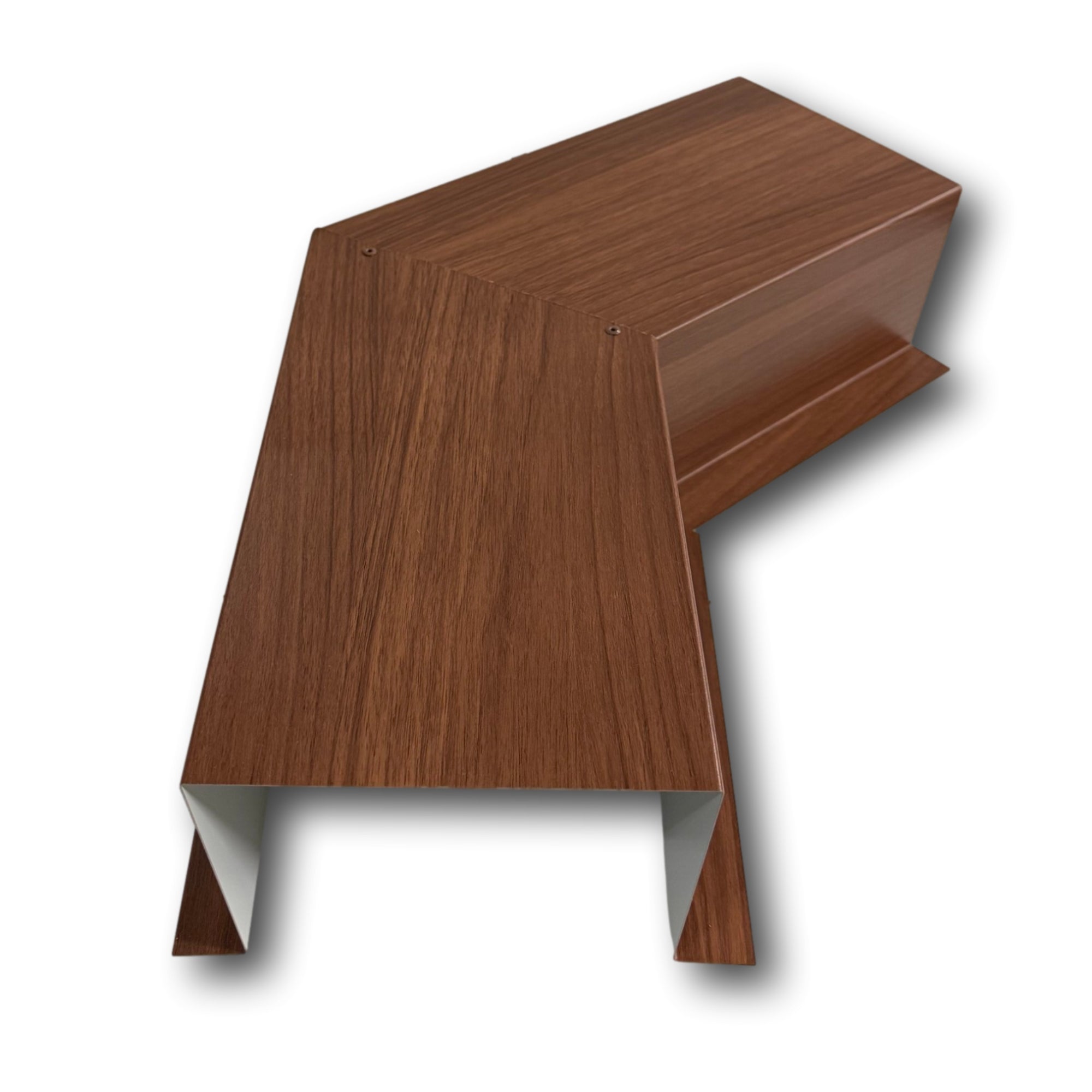 Woodgrain Series - 24 Gauge Metal Line Set Cover Side Turning Elbows