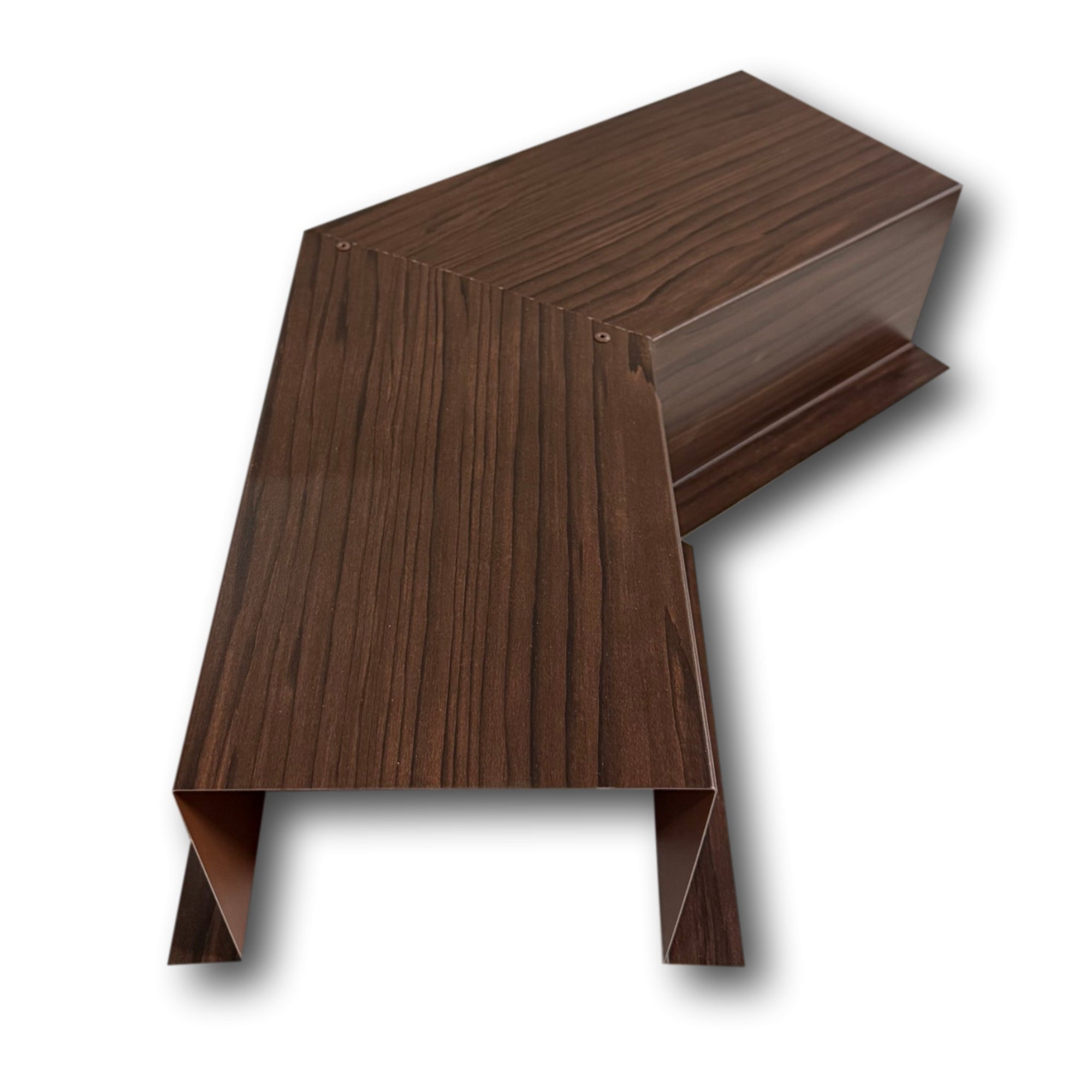 Woodgrain Series - 24 Gauge Metal Line Set Cover Side Turning Elbows