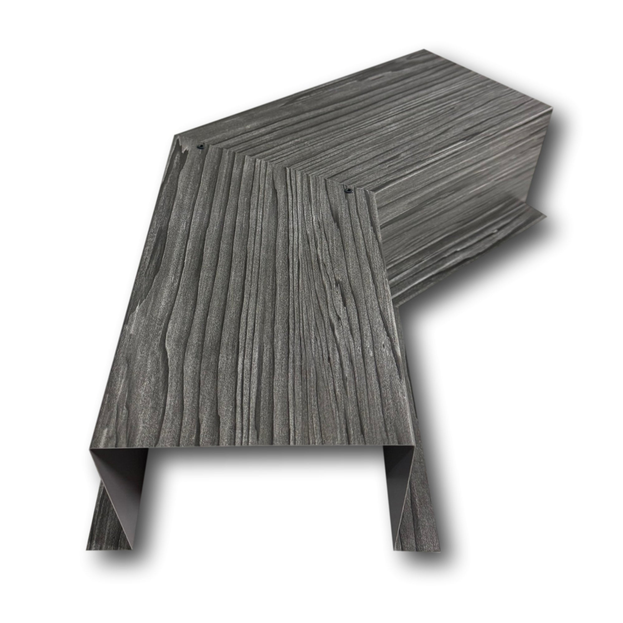 Woodgrain Series - 24 Gauge Metal Line Set Cover Side Turning Elbows