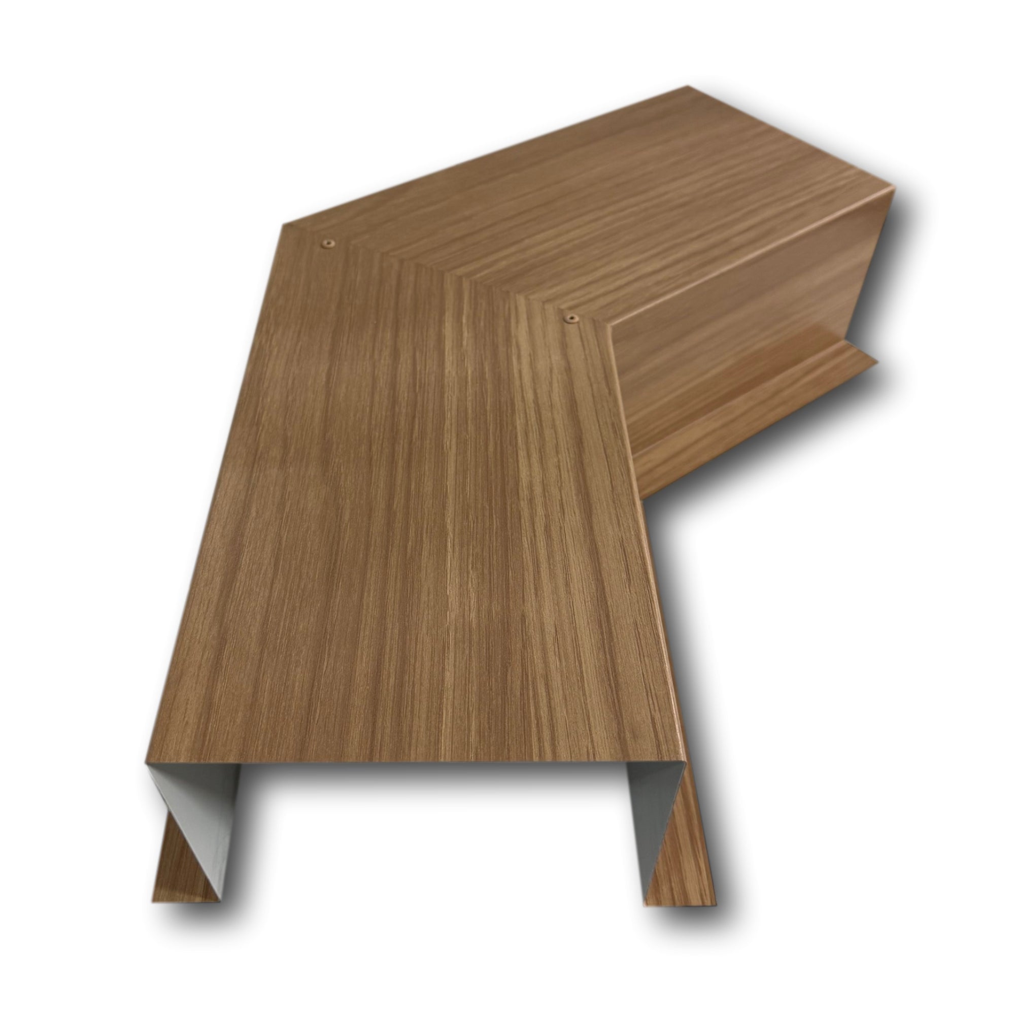 Woodgrain Series - 24 Gauge Metal Line Set Cover Side Turning Elbows