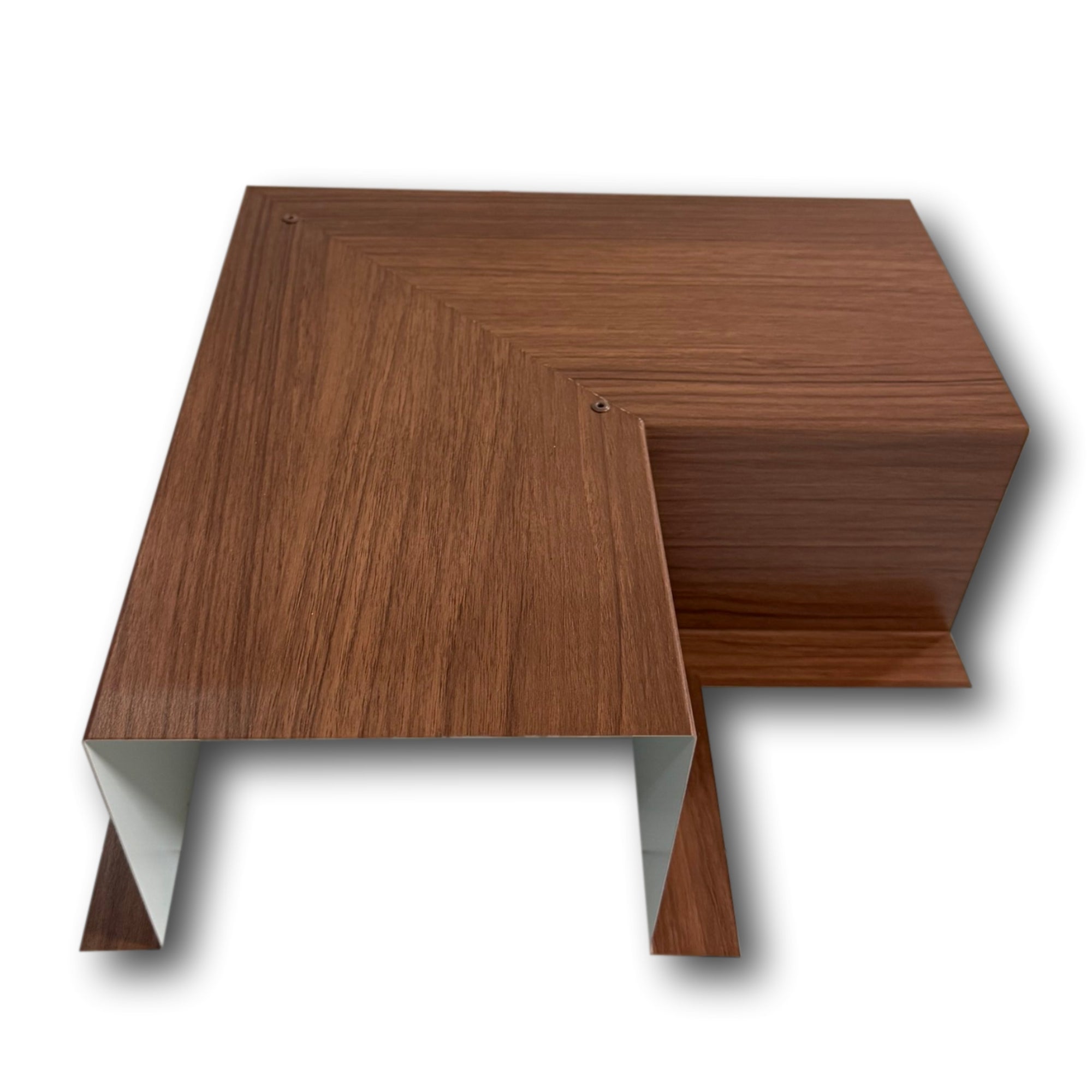 Woodgrain Series - 24 Gauge Metal Line Set Cover Side Turning Elbows