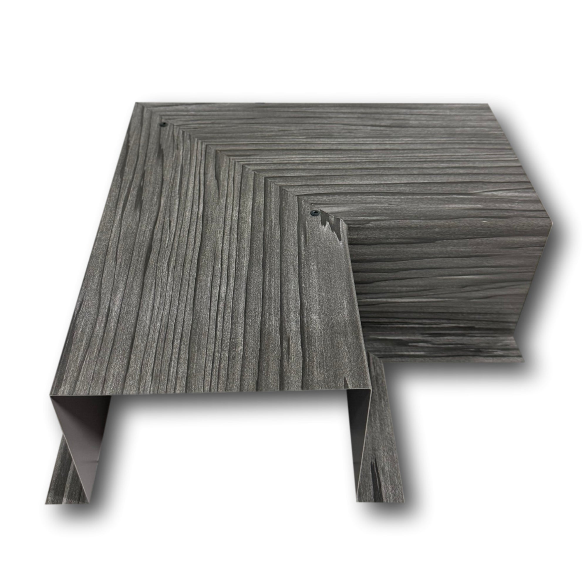 Woodgrain Series - 24 Gauge Metal Line Set Cover Side Turning Elbows