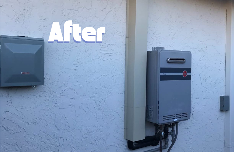 After Line Set Cover installation.