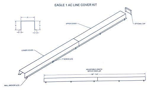 Commercial Series - 24 Gauge Painted Metal HVAC Line Set Covers