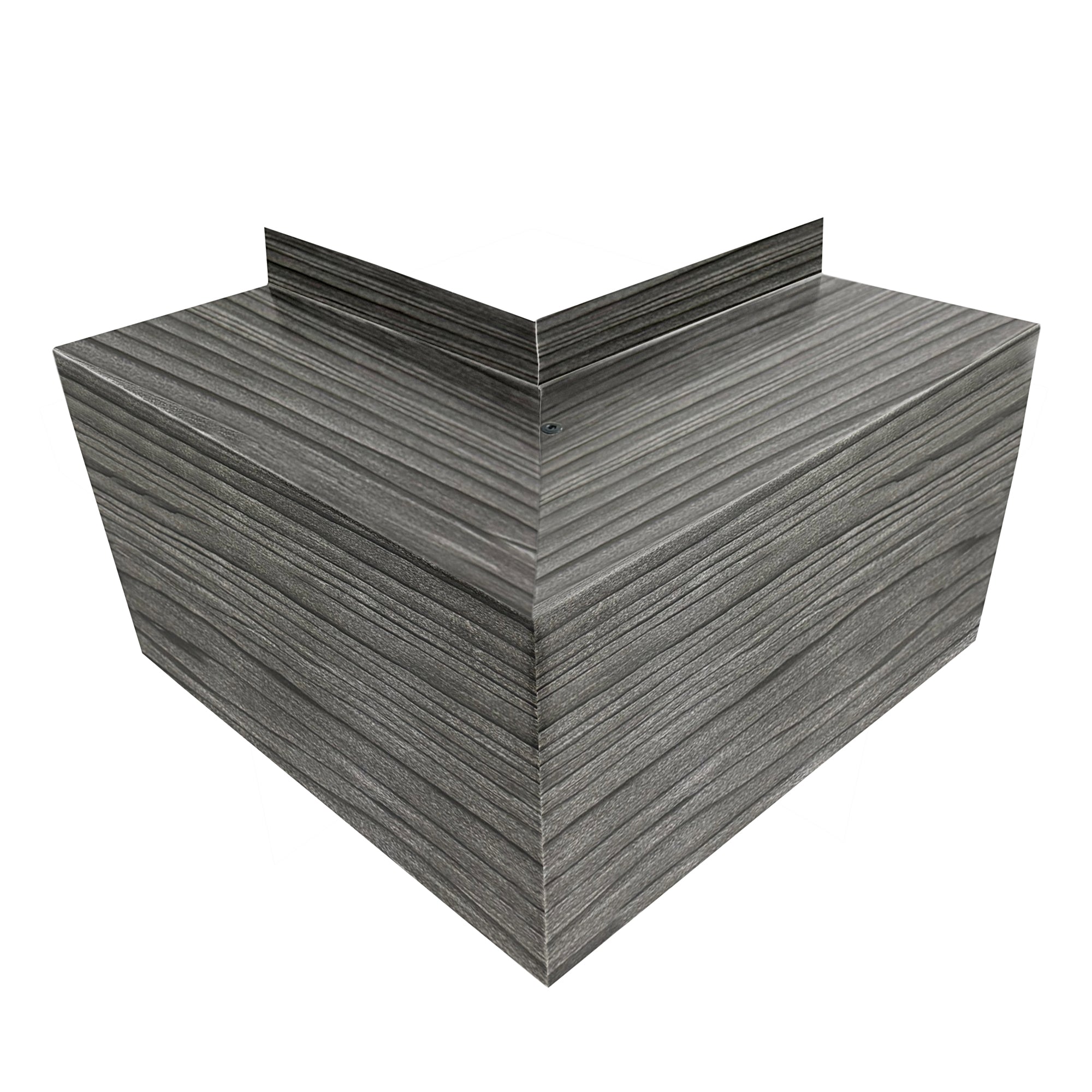 Woodgrain Series - 24 Gauge Painted Metal Line Set Cover Corner Elbows