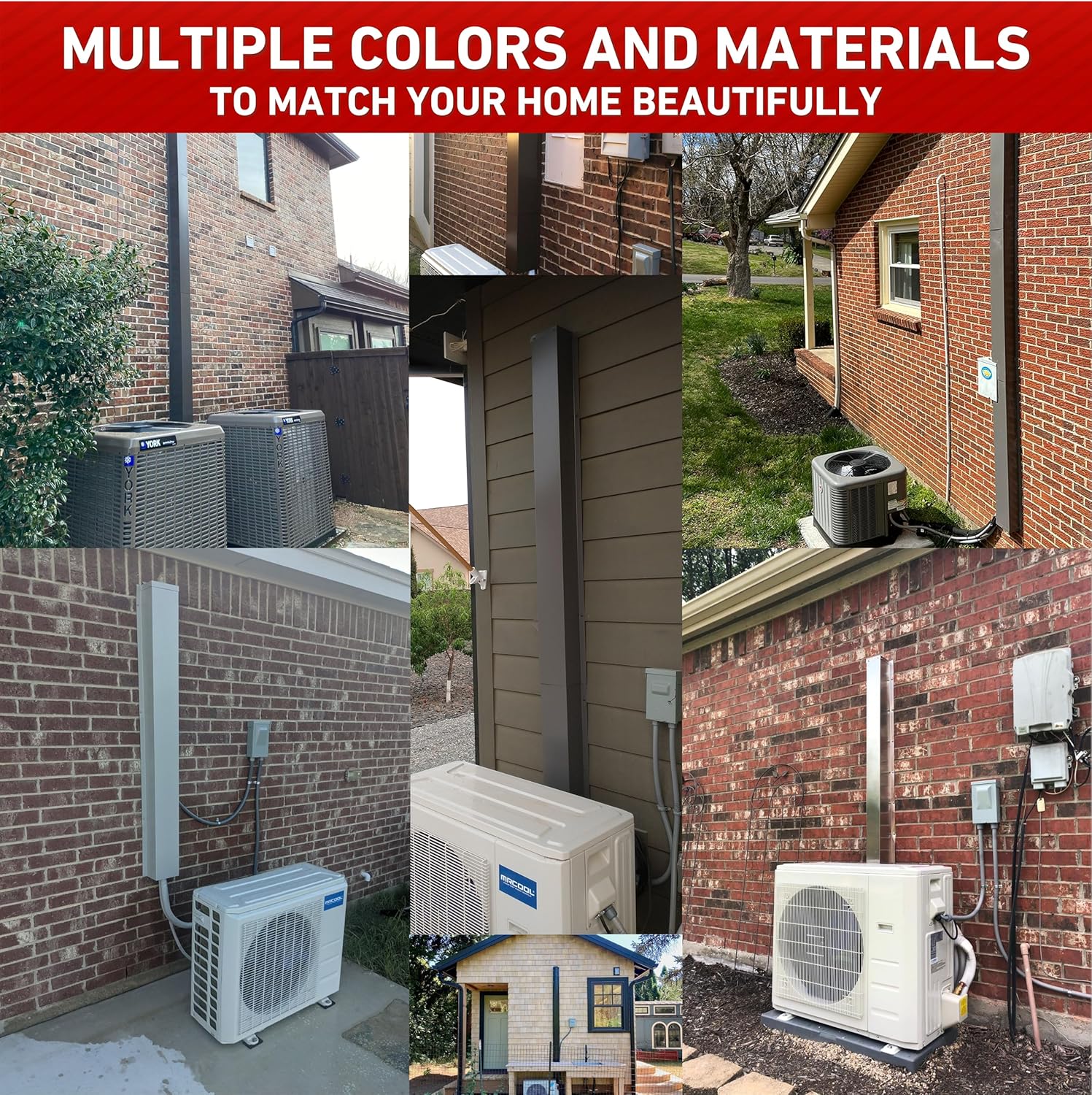 Residential Series - 26 Gauge Metal HVAC Line Set Covers