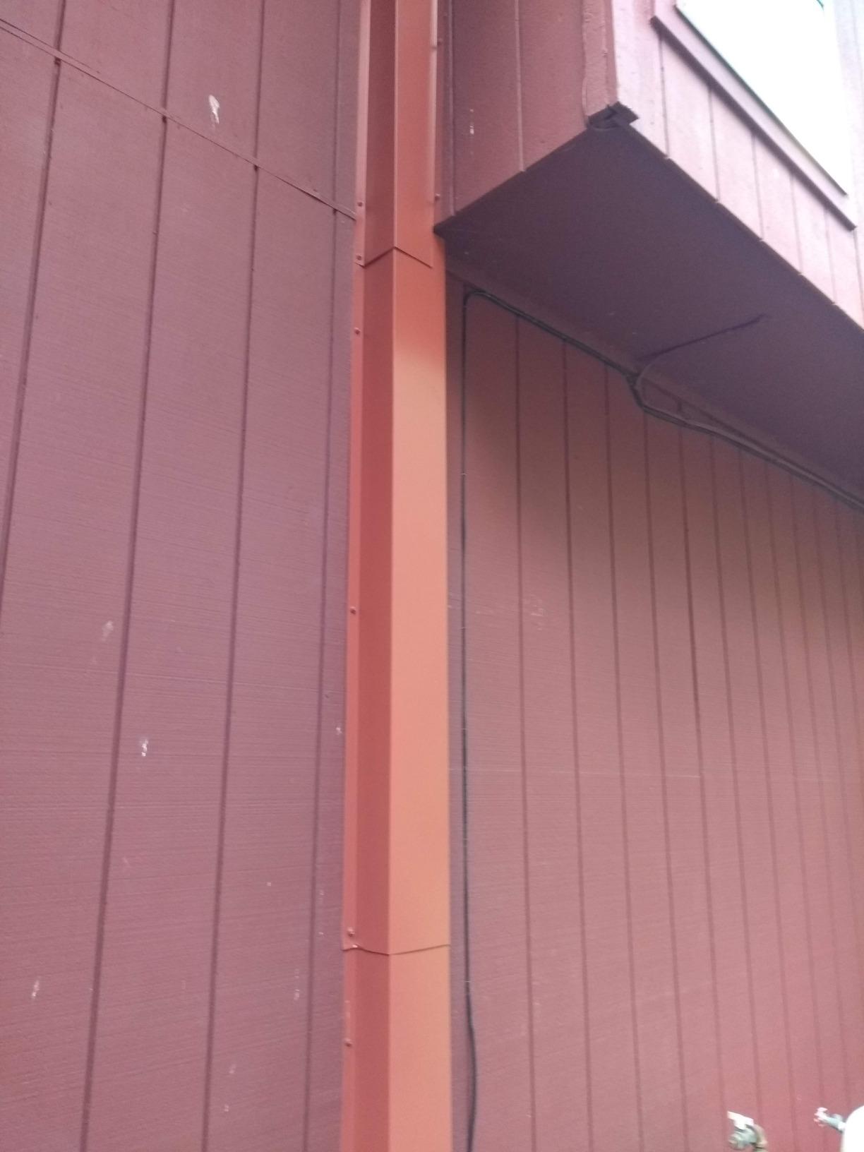 Line Set Cover installed on HVAC unit.
