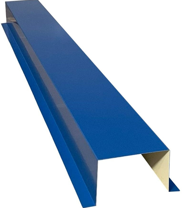 A PermaCover HVAC Line Set Cover 5 FT Extension Section that is meant to install to extend existing Line Set Covers. The cover is made from 26 Gauge Painted Steel in the color Regal Blue.
