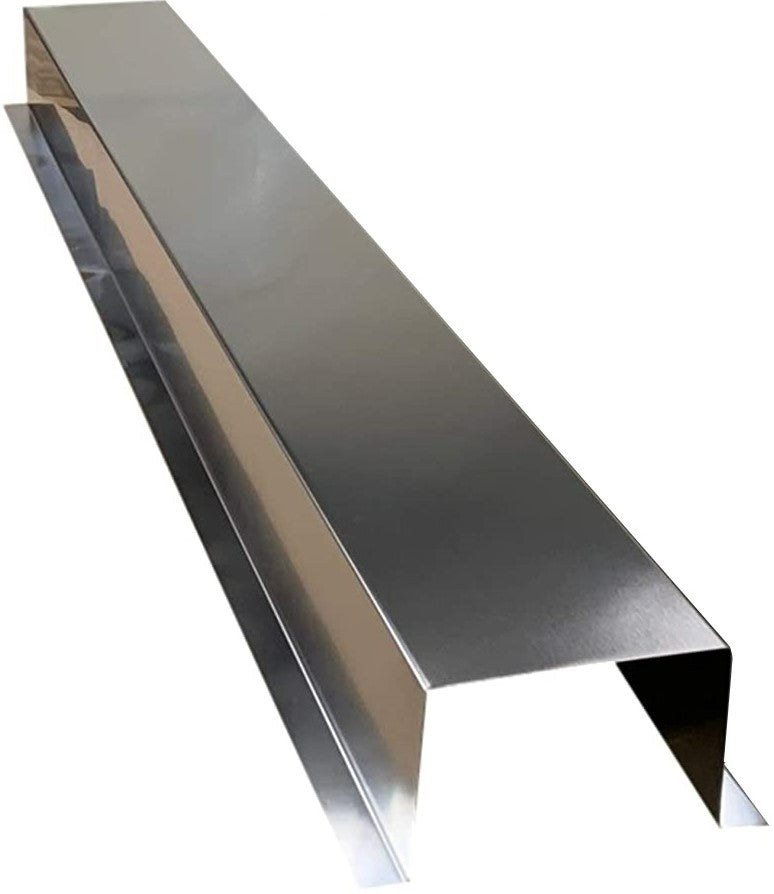 Residential Series - Stainless Steel  HVAC Line Set Cover Extensions -Additional 5 Foot Extension Section