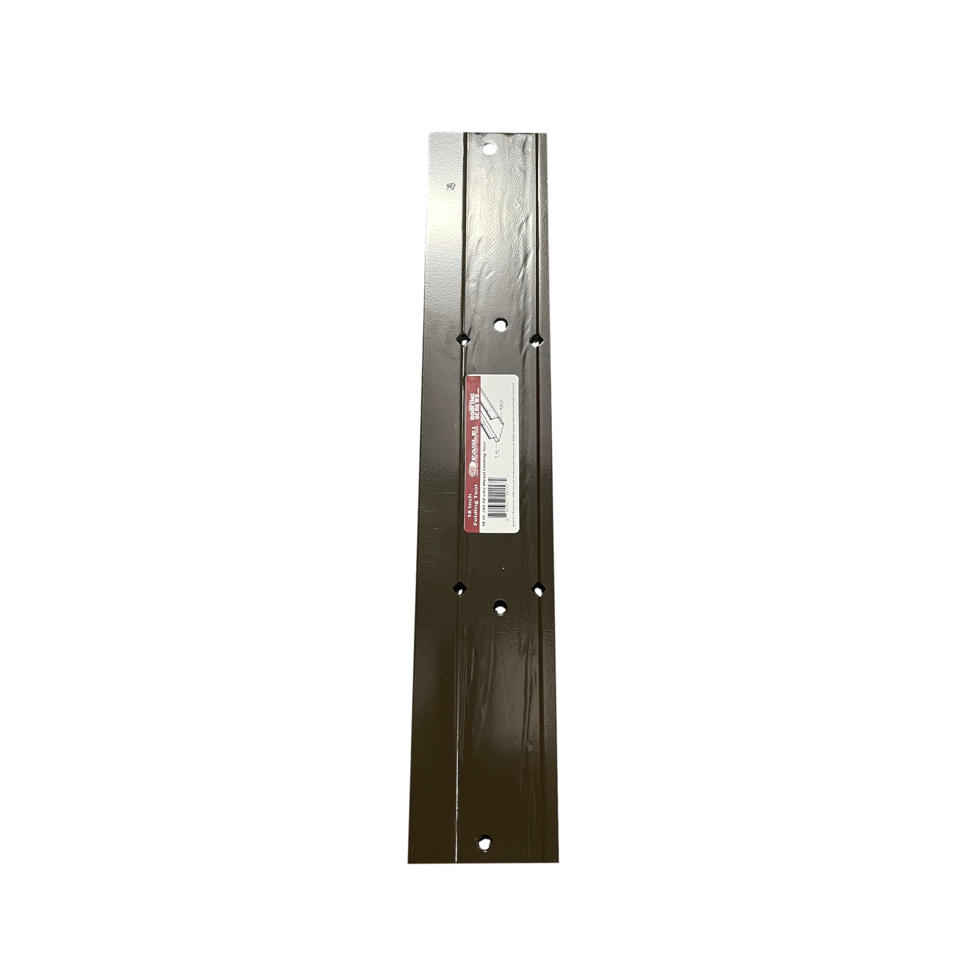 An 18 inch long sheet metal folding tool that is used for folding and bending sheet metal. 