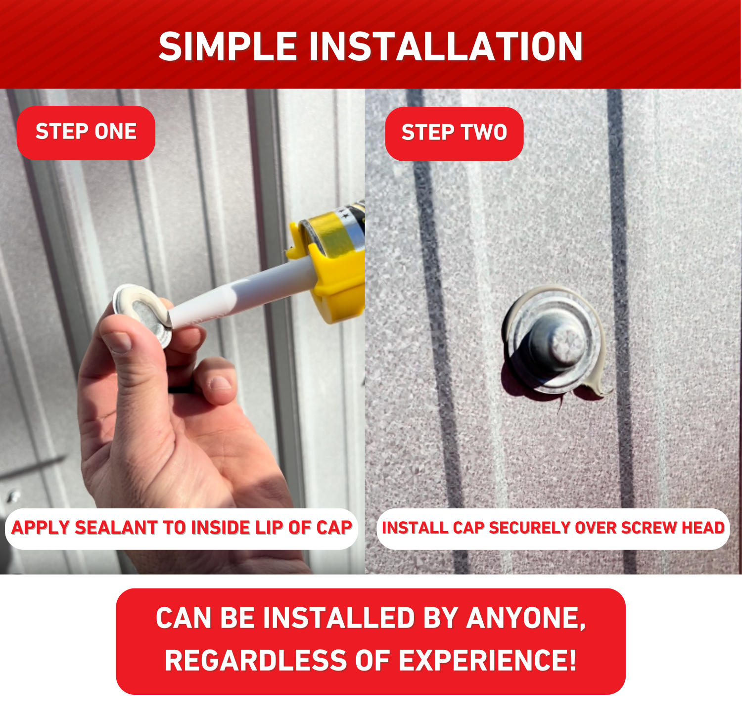 PERMACAPS™ - Screw Caps - Seals Over Existing Screws