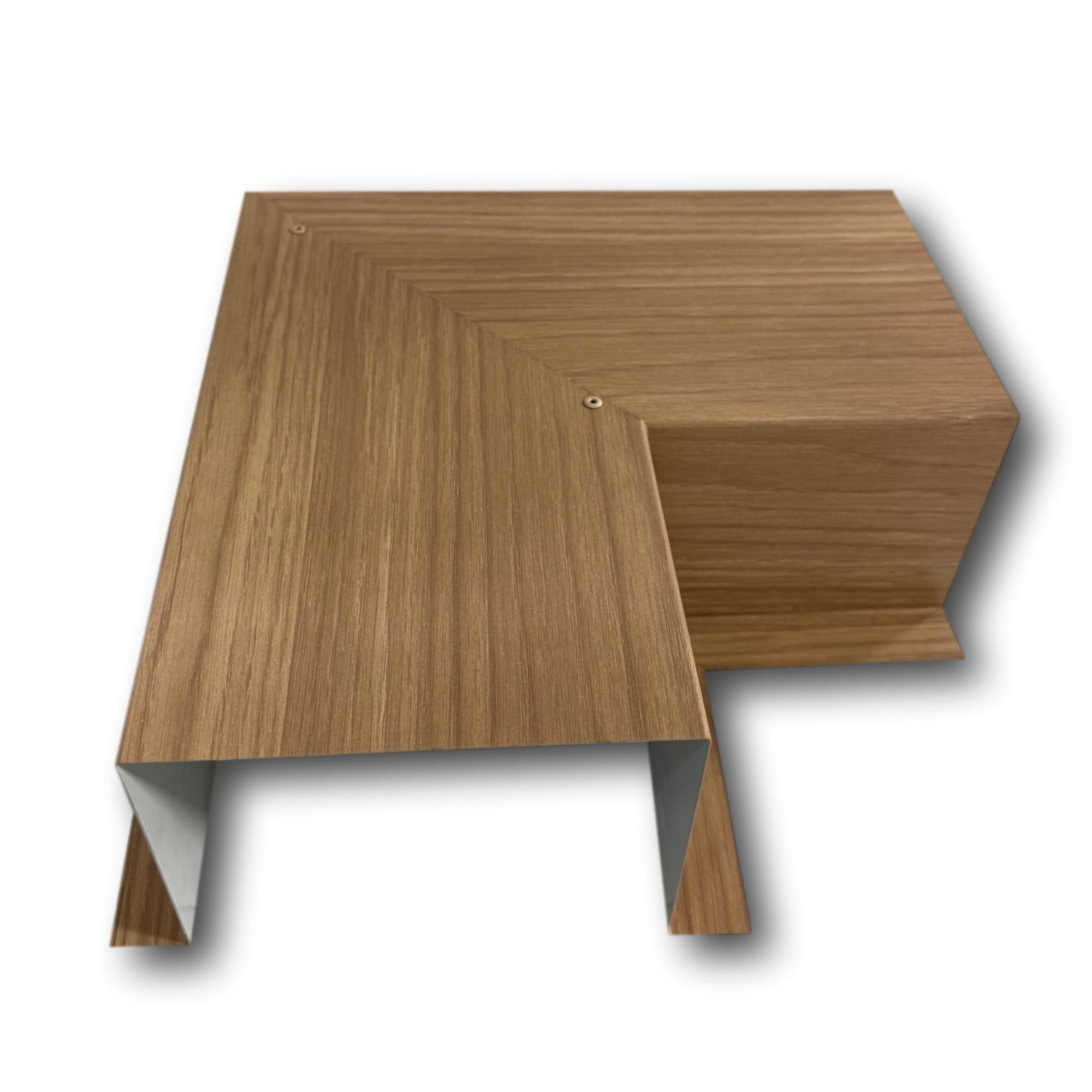 Woodgrain Series - 24 Gauge Metal Line Set Cover Side Turning Elbows