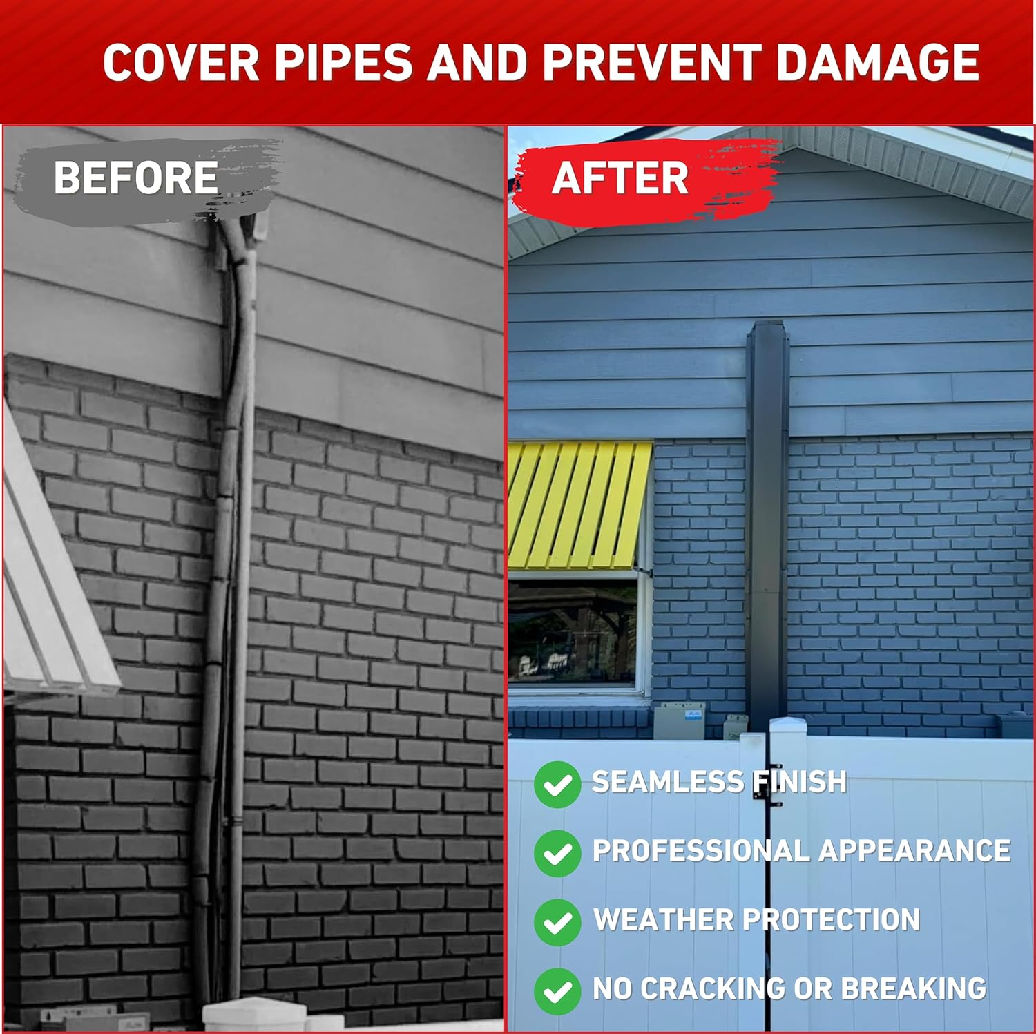 Residential Series - 26 Gauge Metal HVAC Line Set Covers